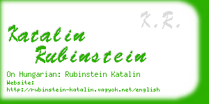 katalin rubinstein business card